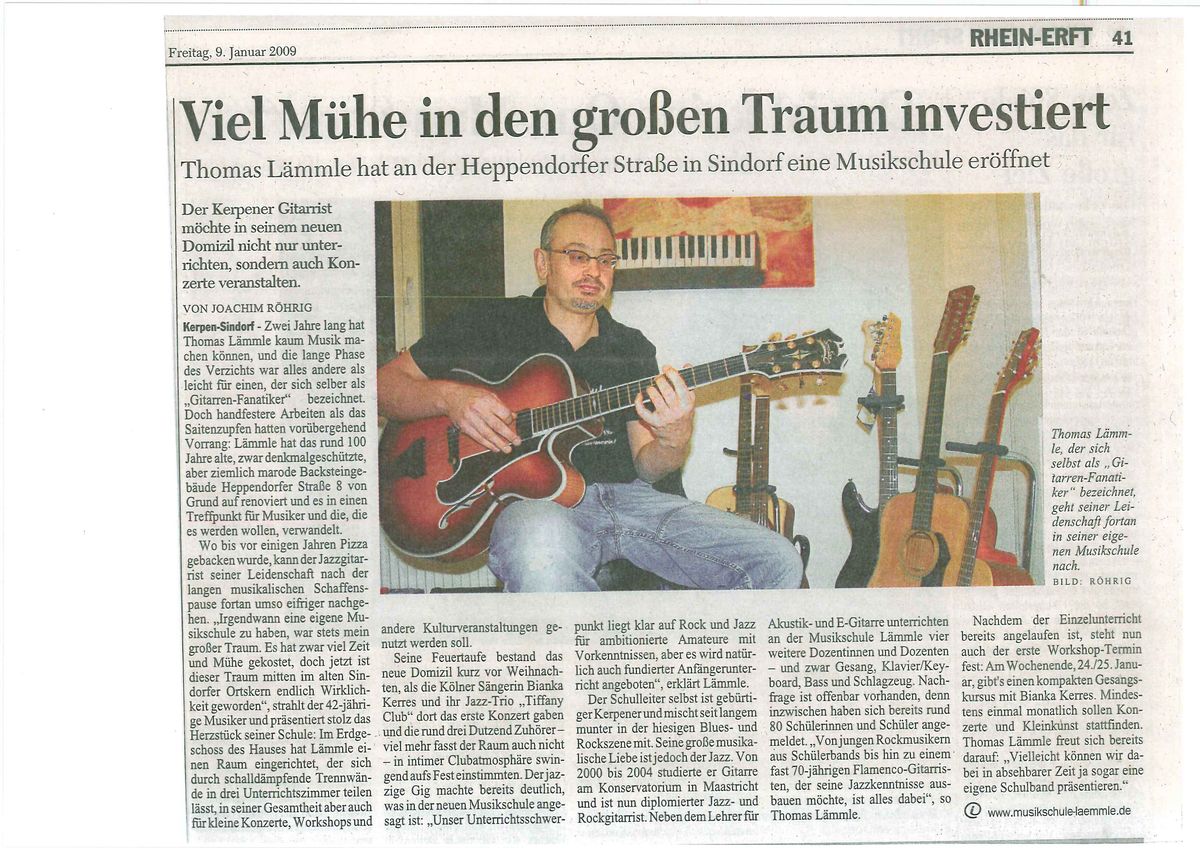 Eröffnung der Musikschule Lämmle 2008